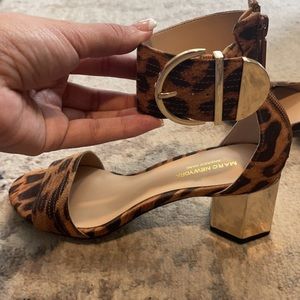 Marc New York Gold Hexagon Heeled Sandel